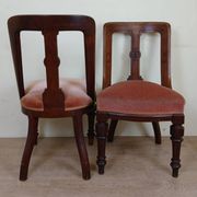 pair of quality 19th century English mahogany chairs circa 1850