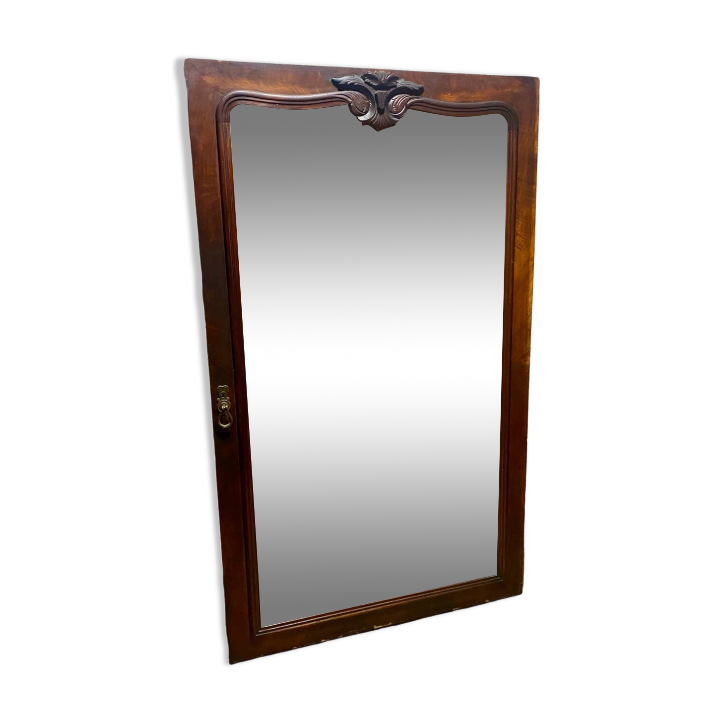 Large antique beveled mirror