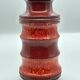 Red vase pagoda ceramic w. germany 266-28/space age vintage, 1970s