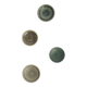 Set of 4 Scandinavian collection bowls in brown and green stoneware, mid-20th century.