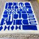 Handmade Berber rug, natural wool, 3x2 m.