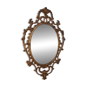 Miroir en bois doré, - 1890