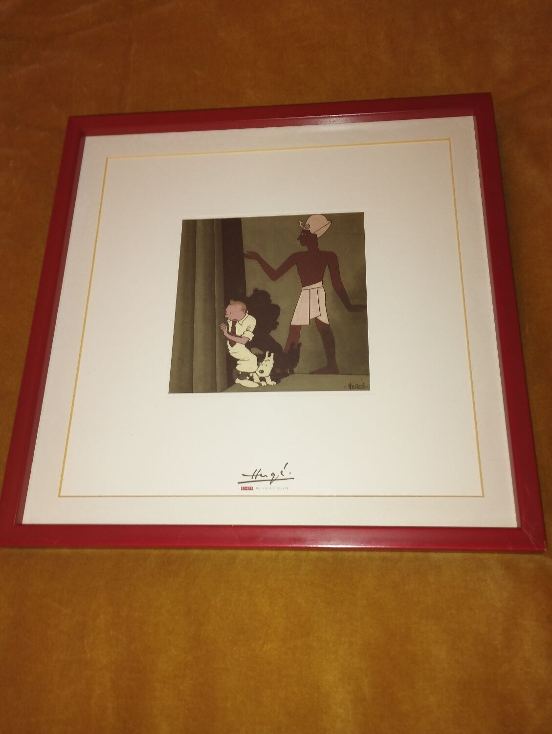 Lithograph Tintin The cigars of the pharaoh 1000 copies