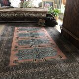 Vintage wool oriental rug - 245x157cm