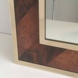 Mirror in wood and brass marquetry