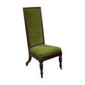 English chair with high back in mahogany XIXth