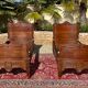 Pair of oak beds style Louis XV /Louis XVI