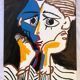 Cubist painting Les Amants