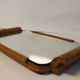 Art Deco wooden mirror top, 1940.