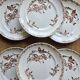 Ironstone dessert plates, poppies