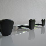 Wall coat rack with 3 hooks vintage 60's