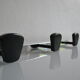 Wall coat rack with 3 hooks vintage 60's