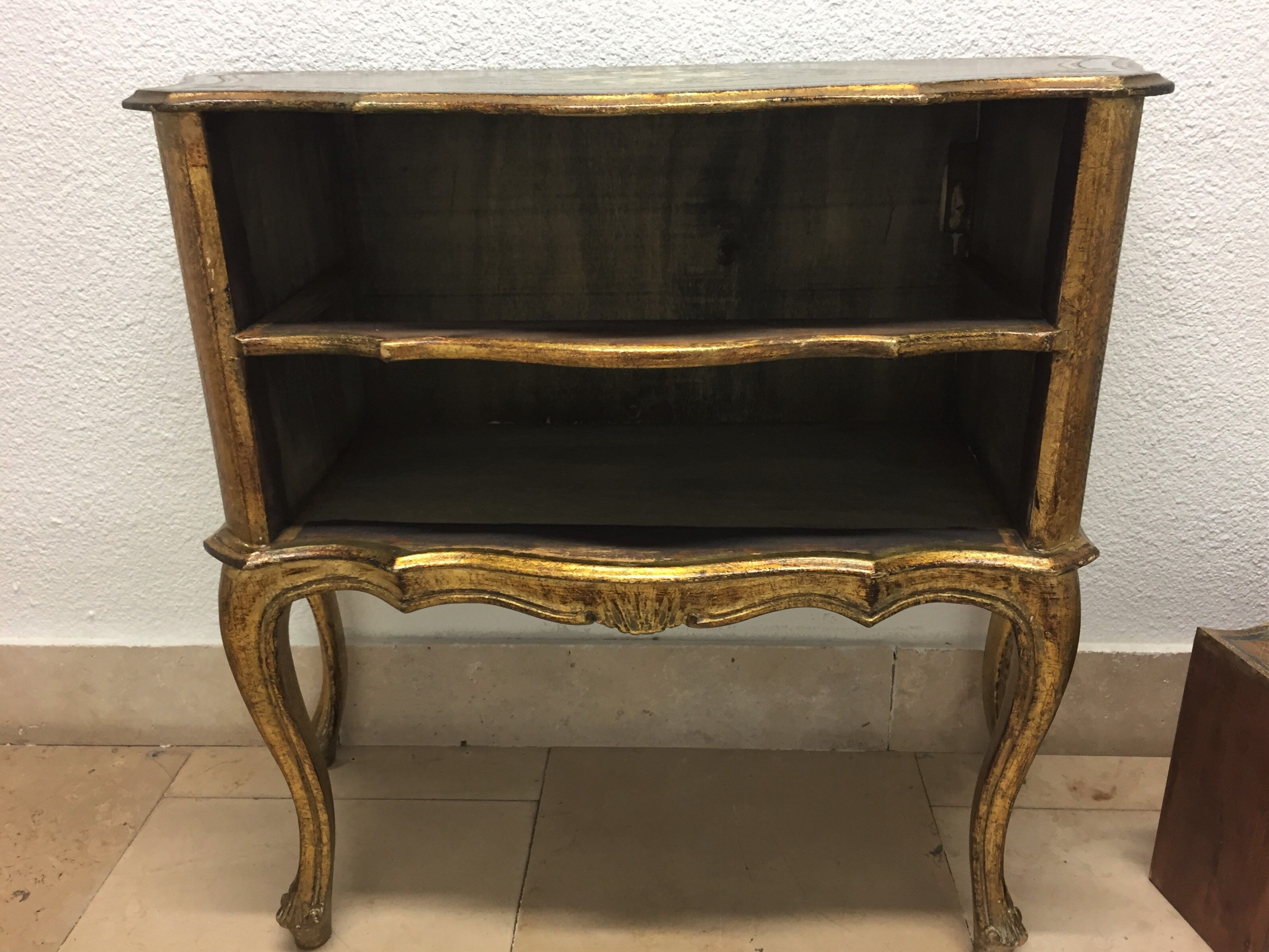 Old italian chest of drawers florentine venetian golden wood