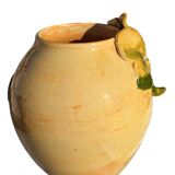 Provencal ceramic vase hand-painted in majolica