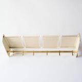 1950s German metal wall coat rack