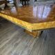 JEAN-CLAUDE MAHEY, Hollywood Regency dining table, extension leaves included.