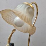 Tulip and marble dancing lamp from 1980