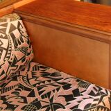 Art deco bench of the Majorelle workshops 330 cm long