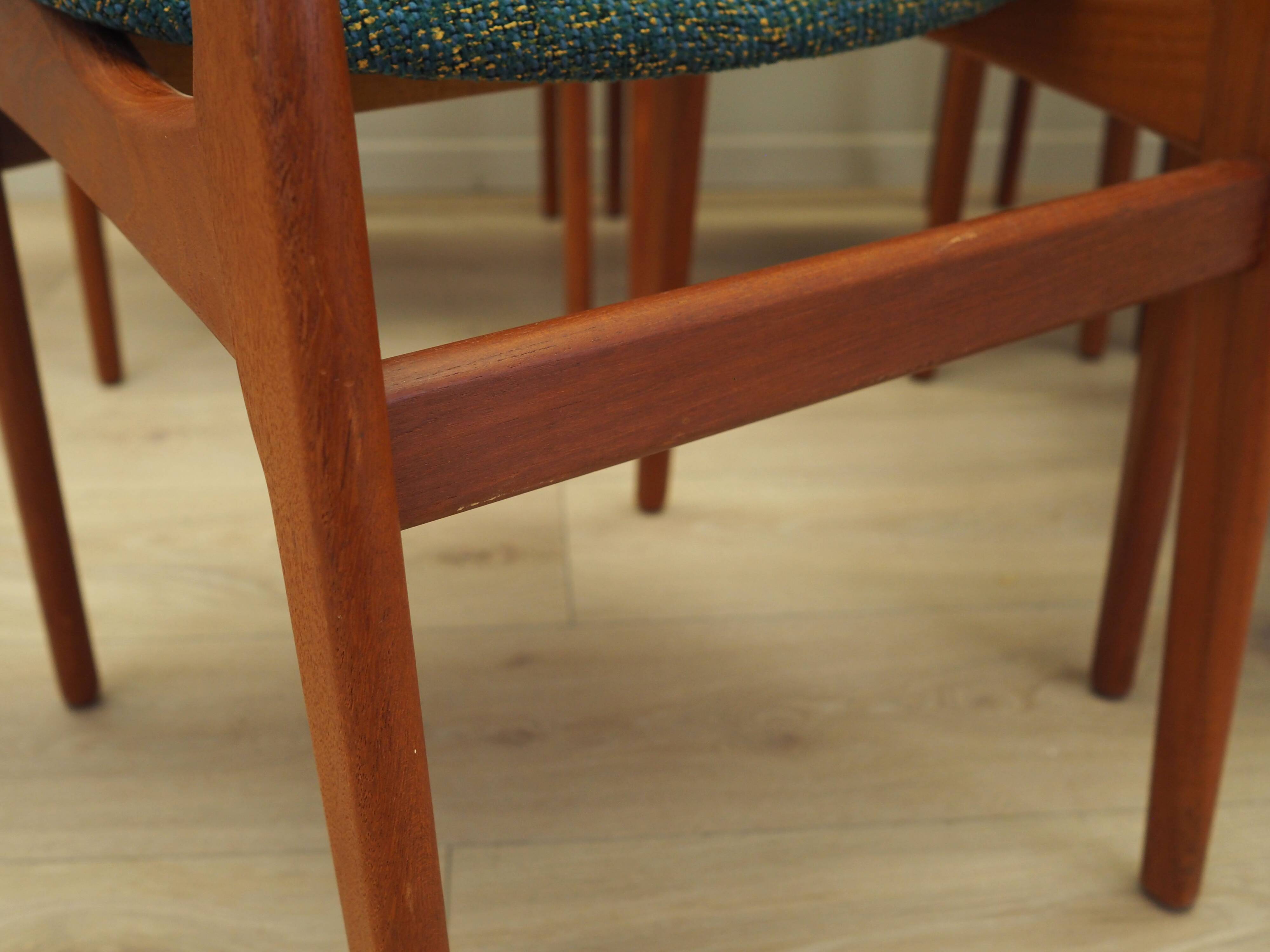 Set of six teak chairs, Danish design,  N. & K. Bundgaard Rasmussen