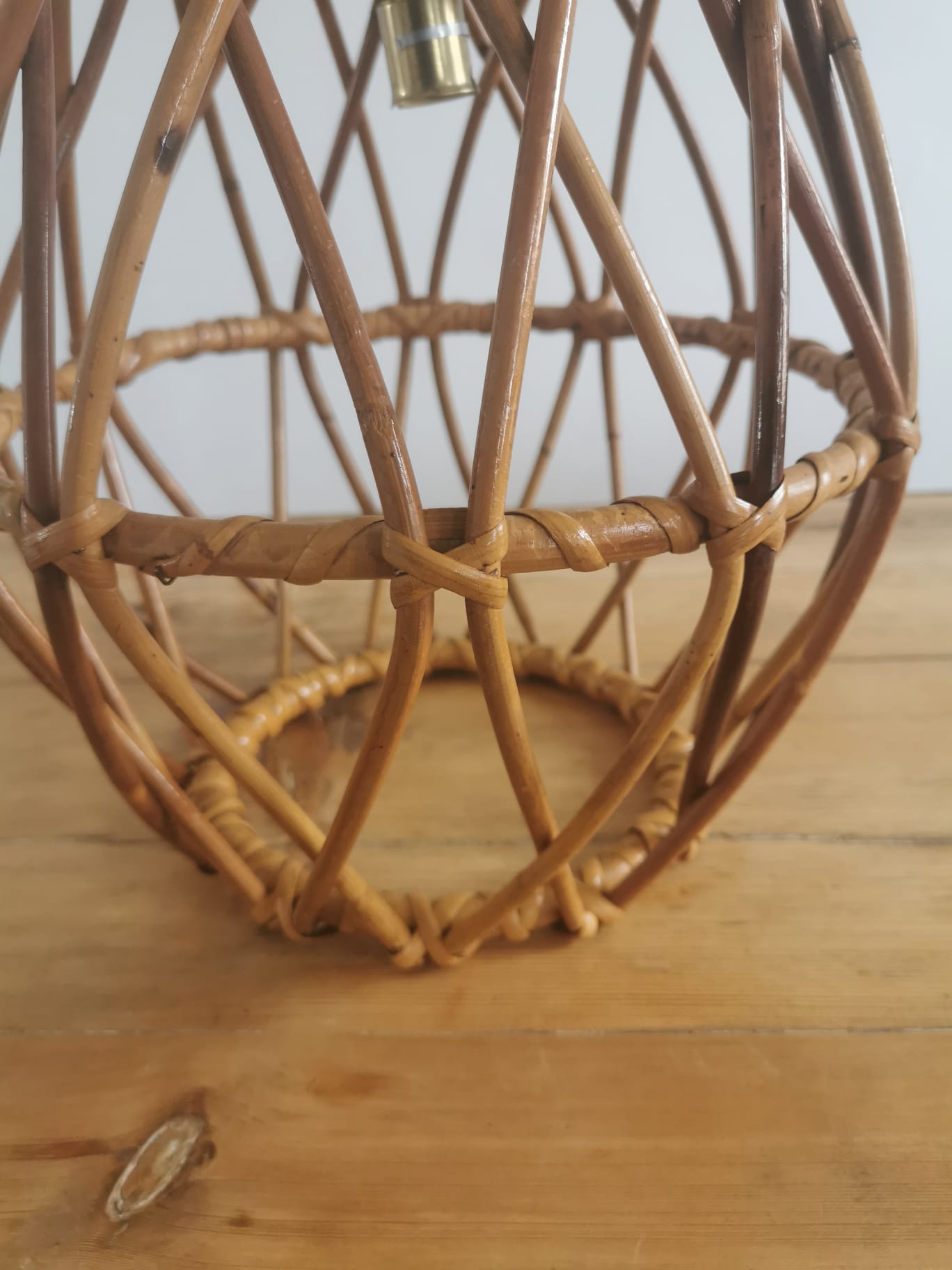 Vintage rattan pendant lamp