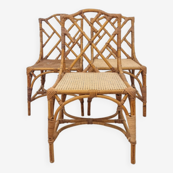 Wicker chairs attributed to Dal Vera, 1970