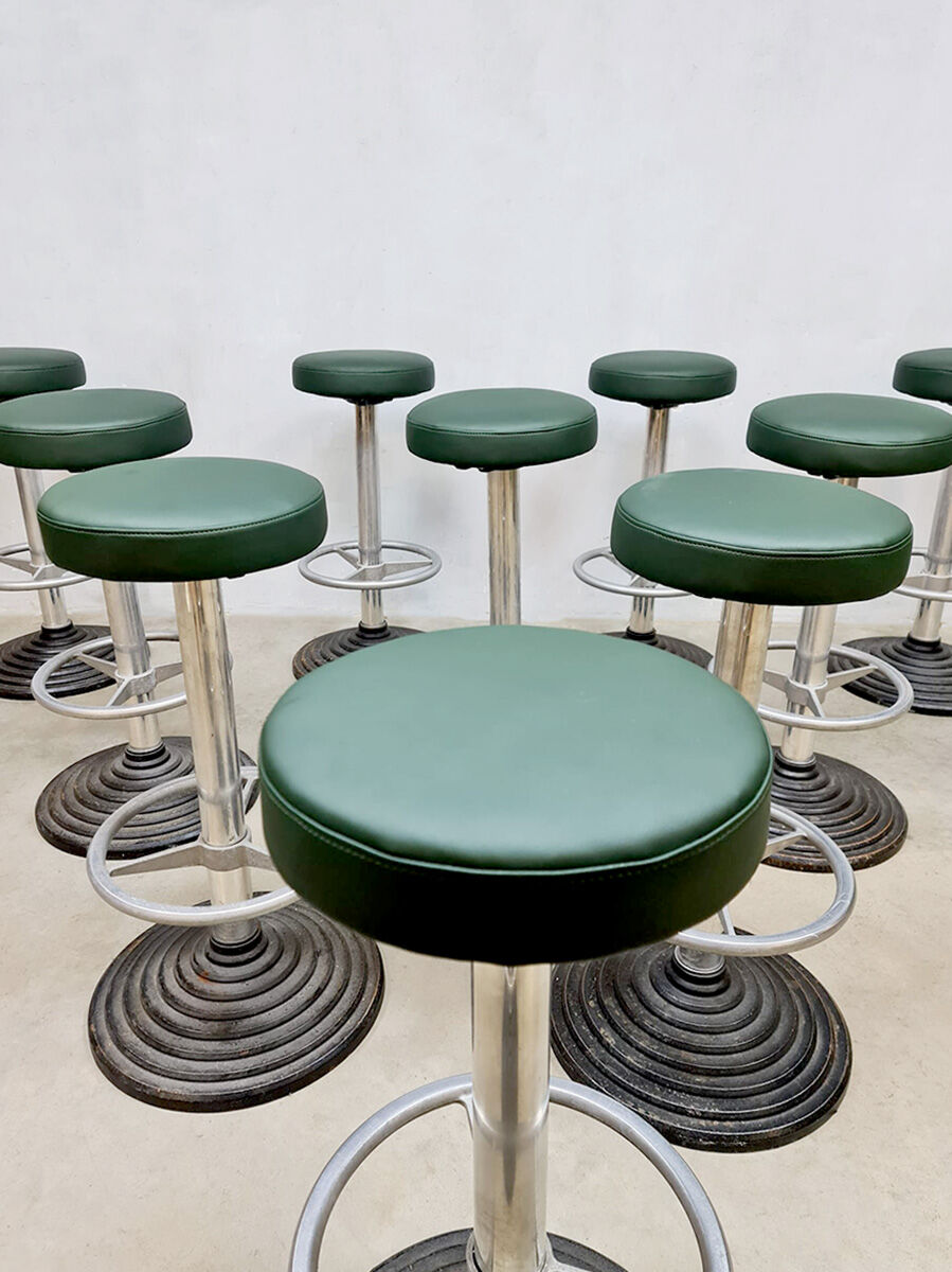 Vintage midcentury barstools stool industrial 70's
