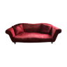 3-seater velvet and feather sofa