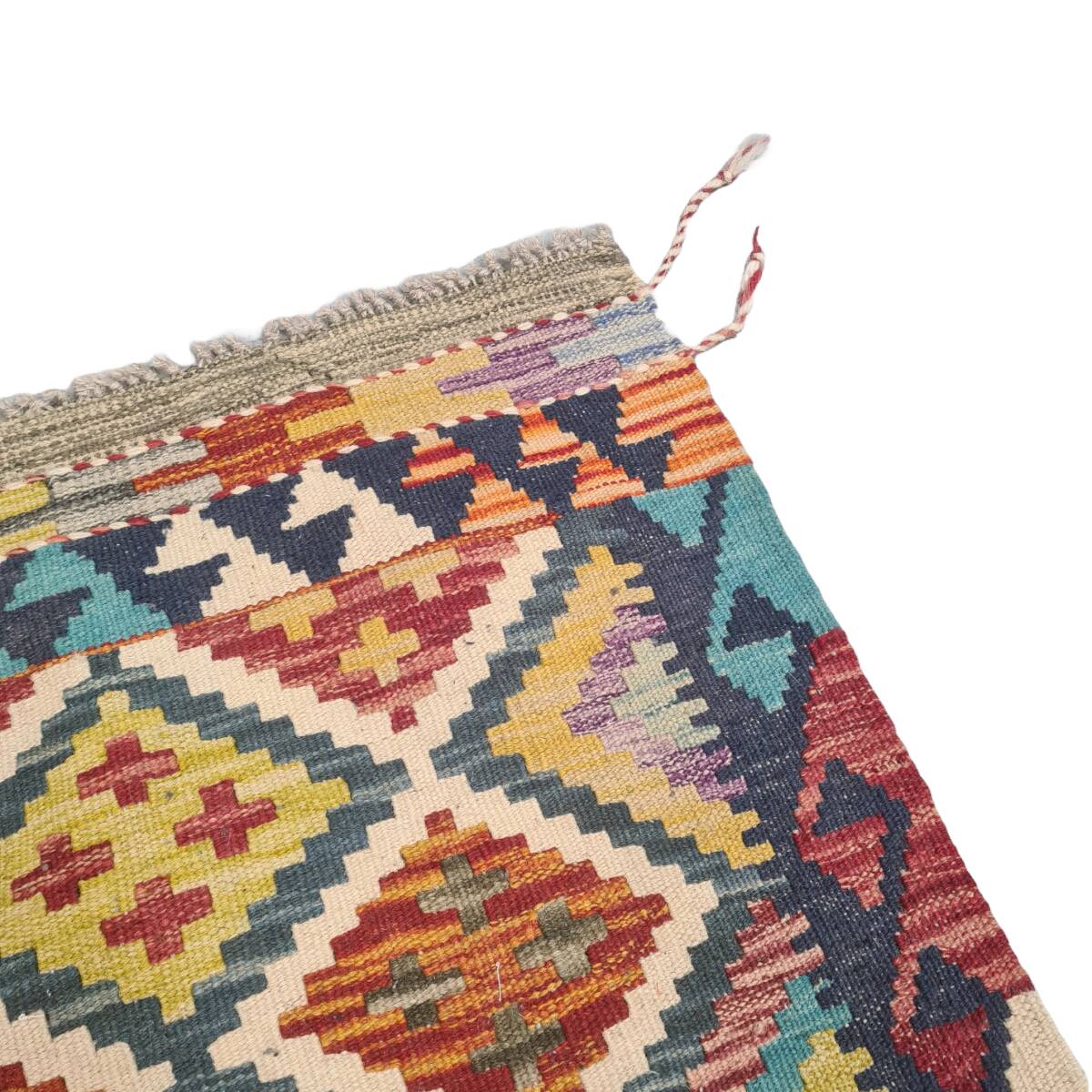 Vintage Afghan Wool Kilim 80x118, 1980s