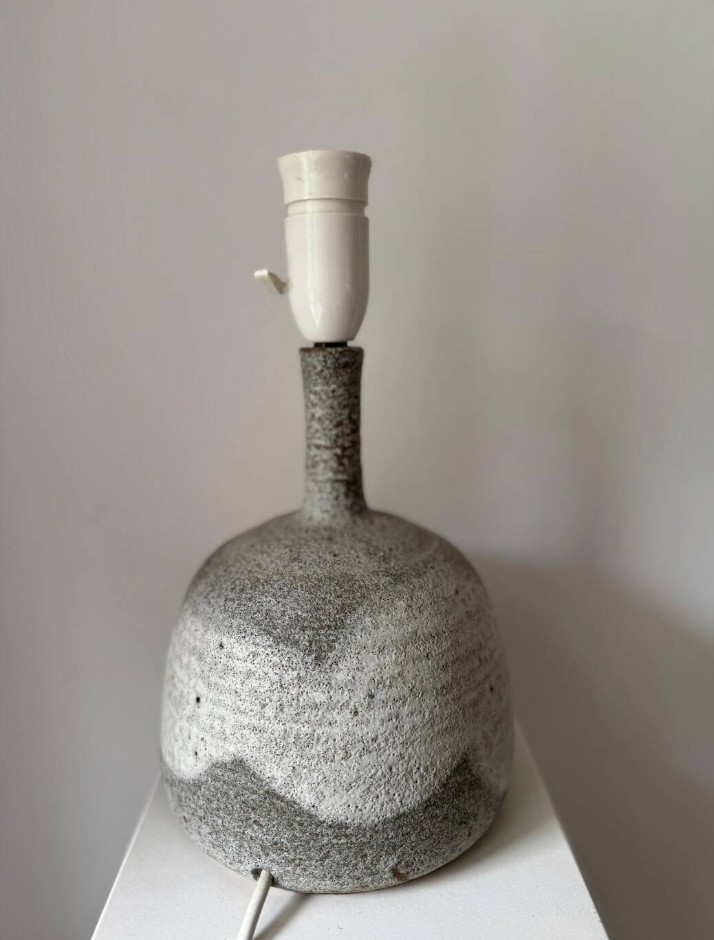 Danish Stoneware Table Lamp Visby / Tjæreborg: 1970s Scandinavian