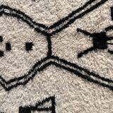 Modern Berber Beni Ouarain wool rug