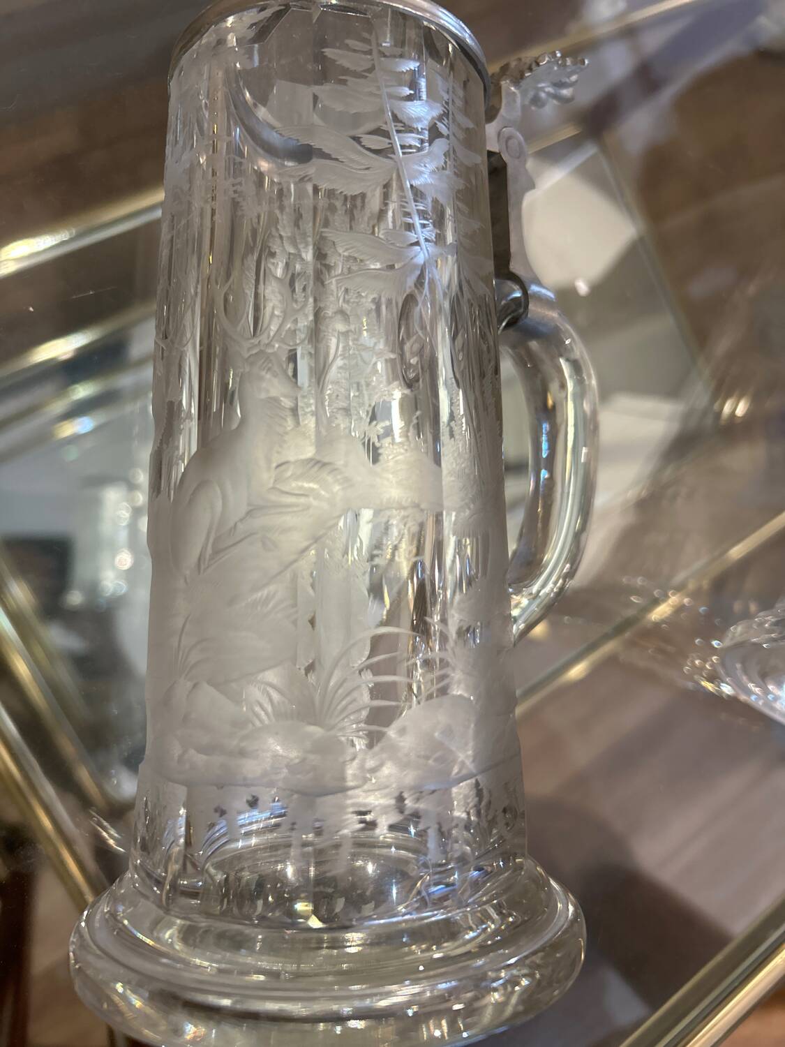 Set of beer pitchers, 19th century