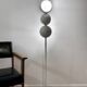 Lampadaire eyeball en métal blanc