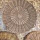 Lot de 4 plateaux en osier vintage