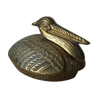 Brass pelican box
