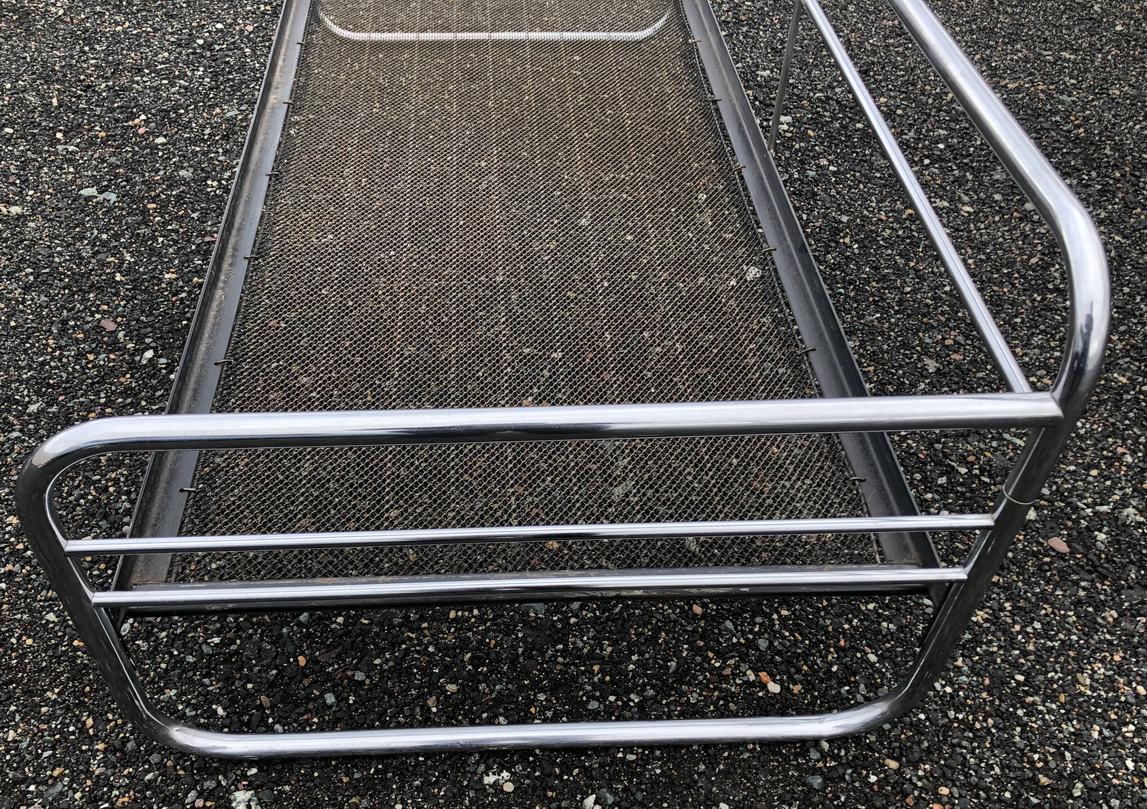 Chromed Bauhaus sofa or daybed, Czechoslovakia, 1930´s