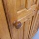 Vintage Guillerme et Chambron wardrobe in solid oak from the 60s