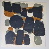 Lithographic poster after Roaul Ubac, 1966, signed, 60 x 60 cm