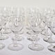 Lot de 16 verres vintage en verre gravé