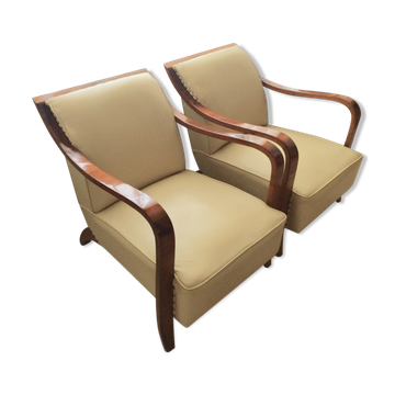 Paire de fauteuils art deco