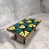 Vintage ceramic coffee table