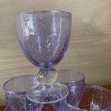 Set 6 handmade blown glasses. Maginific!!!