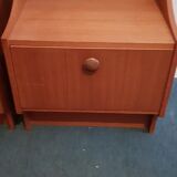 Pair of bright vintage bedside