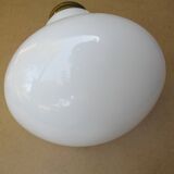Pendant Lamp Bulb Opaline Glass Vintage 70s