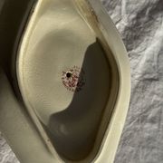 Saucier ancienne en faïence rose de Badonviller modèle Jasmin