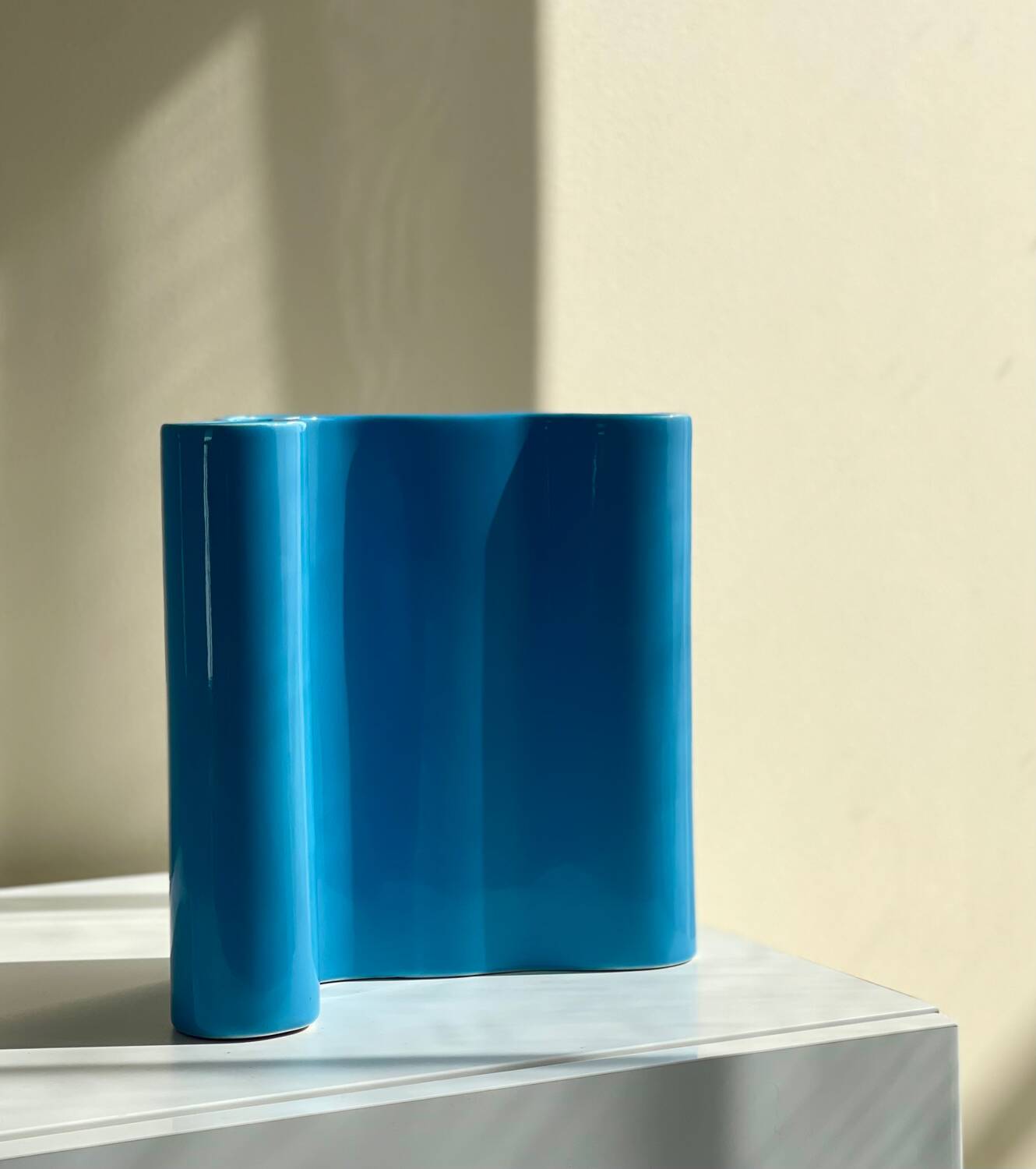 Biomorphic ceramic vase