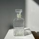 Vintage glass whiskey decanter H:22cm