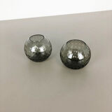 Vintage 1960s Set of 2 Turmalin Vases by Wilhelm Wagenfeld for WMF attrib., Germany BAUHAUS