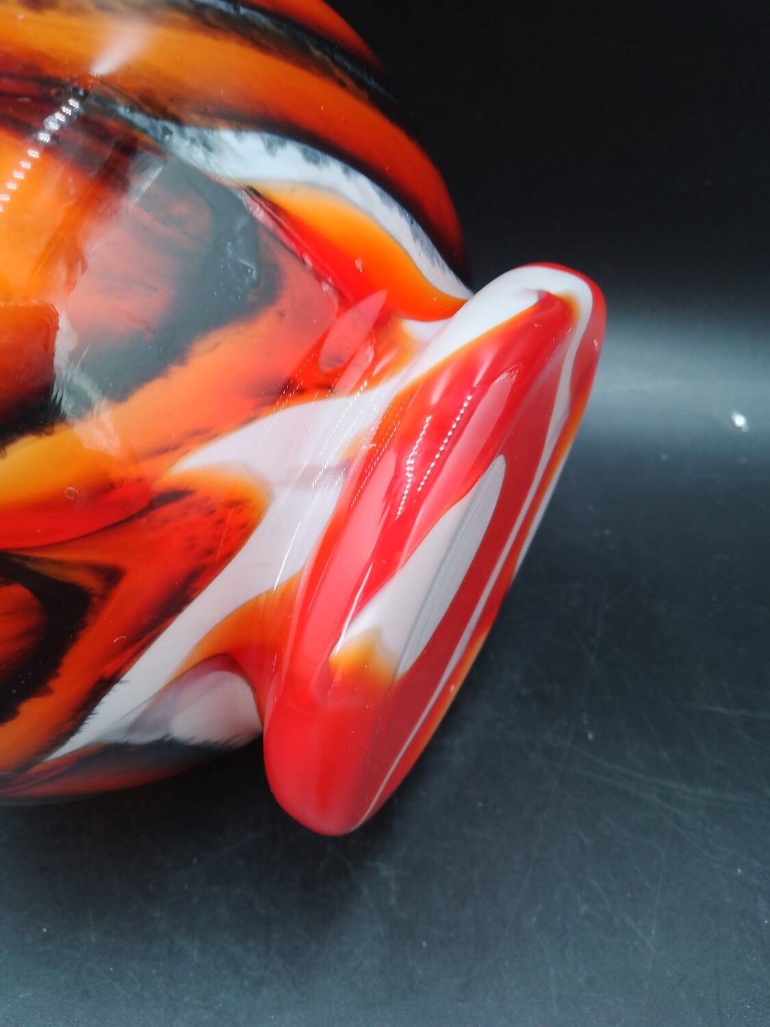 Modernist Murano glass jug by Carlo Moretti, 1960s