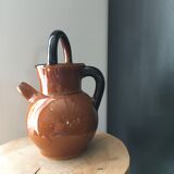 Glazed amber jug