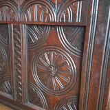 19th-century oak castle chest